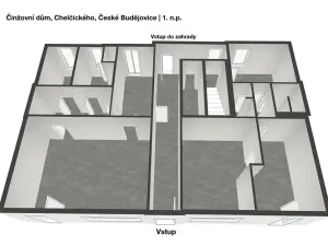 Prodej činžovního domu, České Budějovice, Chelčického, 489 m2