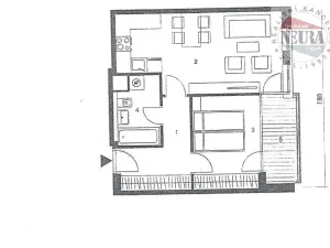 Pronájem bytu 2+kk, Praha - Holešovice, U průhonu, 47 m2