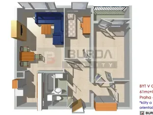 Prodej bytu 3+kk, Praha - Chodov, Michnova, 61 m2