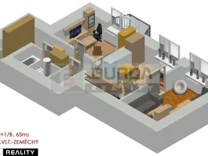 Prodej bytu 2+1, Kralupy nad Vltavou, 65 m2