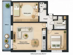 Prodej bytu 3+kk, Praha, 81 m2
