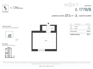 Prodej bytu 1+kk, Praha - Záběhlice, U zákrutu, 27 m2