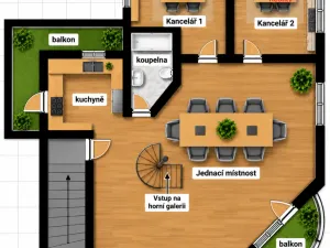 Pronájem kanceláře, Praha - Hloubětín, V Novém Hloubětíně, 162 m2