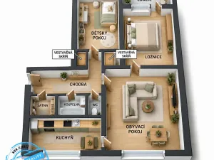 Prodej bytu 3+1, Lipník nad Bečvou, Zahradní, 67 m2
