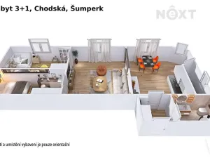 Prodej bytu 3+1, Šumperk, Chodská, 70 m2