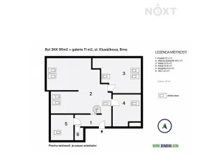 Prodej bytu 3+kk, Brno, Klusáčkova, 95 m2
