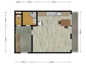 Pronájem bytu 1+kk, Jihlava, Kainarova, 46 m2