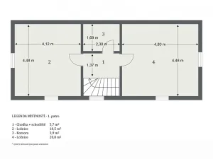 Pronájem rodinného domu, Zlonín, Hlavní, 78 m2
