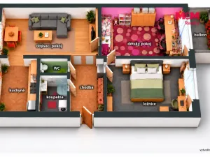 Prodej bytu 3+1, Nové Město nad Metují, Malecí, 57 m2
