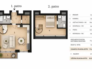 Prodej bytu 2+kk, Lipno nad Vltavou, 75 m2