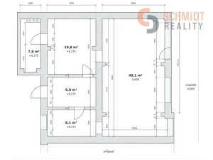 Pronájem obchodního prostoru, Brno, Bubeníčkova, 49 m2