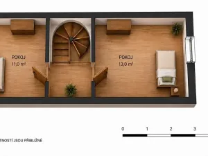 Pronájem rodinného domu, Brno, Míčkova, 80 m2