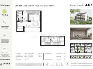 Prodej bytu 2+kk, Předboj, Ke Tvrzi, 72 m2