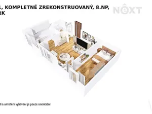 Pronájem bytu 2+1, Šumperk, Jugoslávská, 46 m2