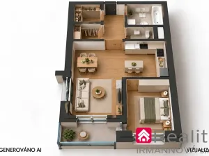 Prodej bytu 2+kk, Pohořelice, Znojemská, 61 m2
