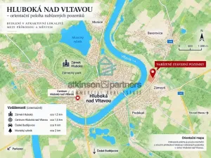 Prodej pozemku, Hluboká nad Vltavou, 981 m2