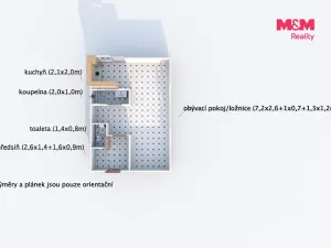 Prodej bytu 1+kk, Klatovy - Luby, 34 m2