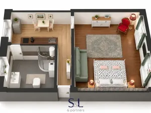Pronájem bytu 1+kk, Česká Lípa, Mlýnská, 40 m2