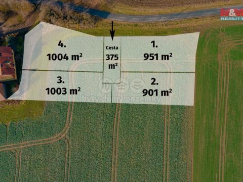 Prodej pozemku pro bydlení, Černošín - Pytlov, 1004 m2