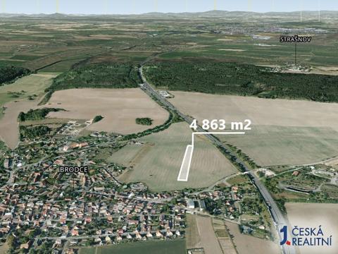 Prodej podílu zemědělské půdy, Brodce, 303 m2