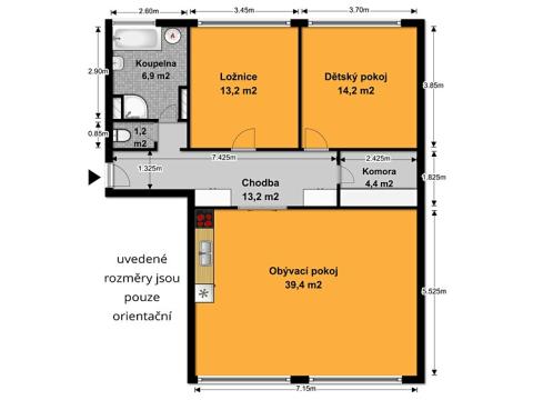 Prodej bytu 3+kk, Opava, Ratibořská, 93 m2