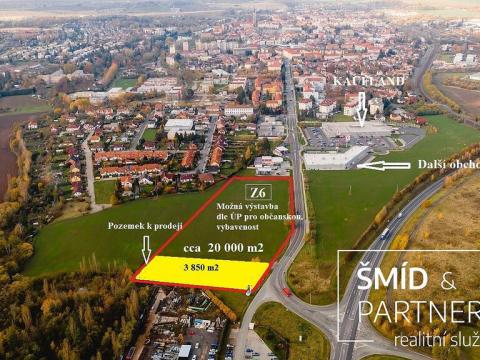 Prodej pozemku pro komerční výstavbu, Čáslav - Čáslav-Nové Město, Jeníkovská, 3850 m2