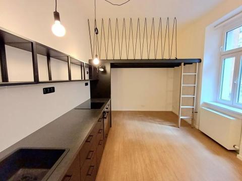 Pronájem bytu 1+kk, Praha - Libeň, Pod Čertovou skalou, 30 m2