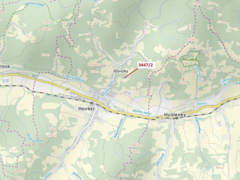 Dražba lesa, Hovězí, 550 m2