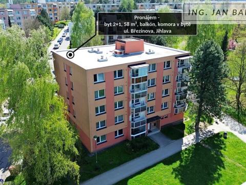 Pronájem bytu 2+1, Jihlava, Březinova, 58 m2