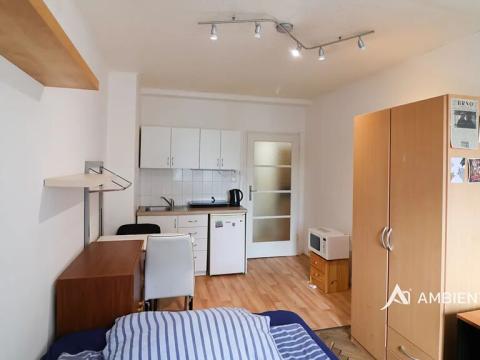 Pronájem bytu 1+kk, Brno, Mezírka, 27 m2