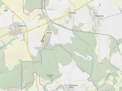 Dražba louky, Stehlovice, 23 m2
