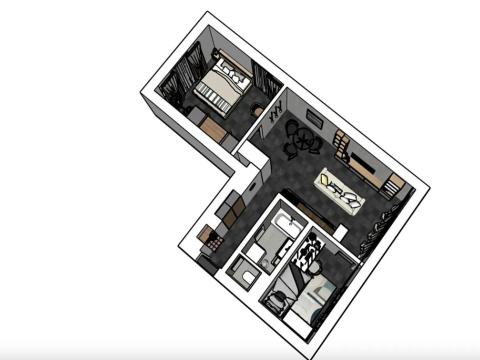 Prodej bytu 3+kk, Praha - Vokovice, Alžírská, 53 m2
