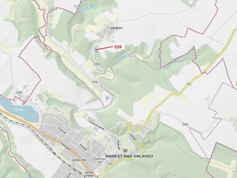 Dražba lesa, Náměšť nad Oslavou, 1796 m2