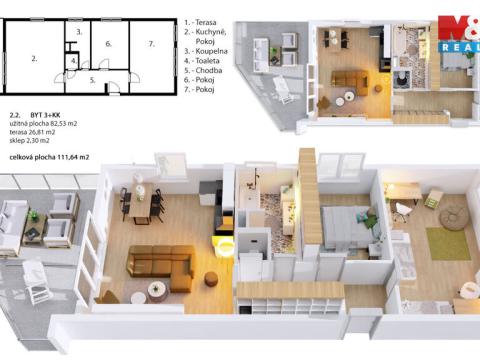 Prodej bytu 3+kk, Mladá Boleslav - Mladá Boleslav II, Husova, 82 m2