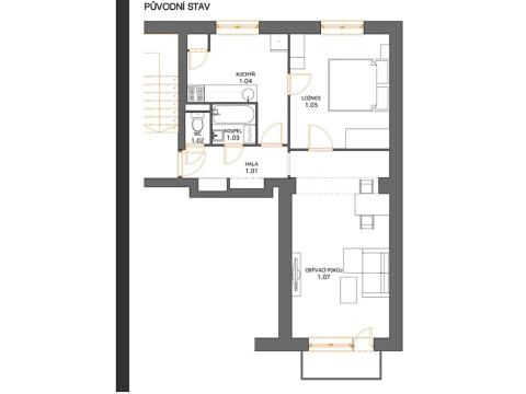 Pronájem bytu 2+1, Klášterec nad Ohří, Pod Stadionem, 52 m2