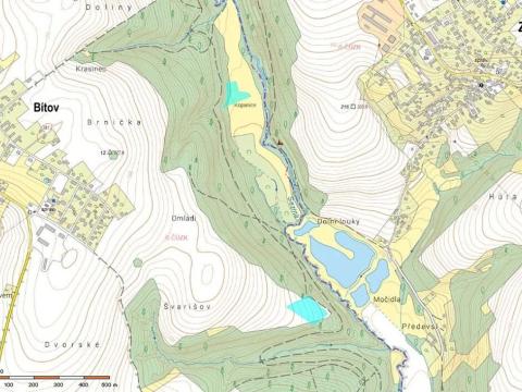 Prodej podílu pole, Bítov, 7251 m2