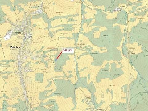 Dražba lesa, Zděchov, 1051 m2