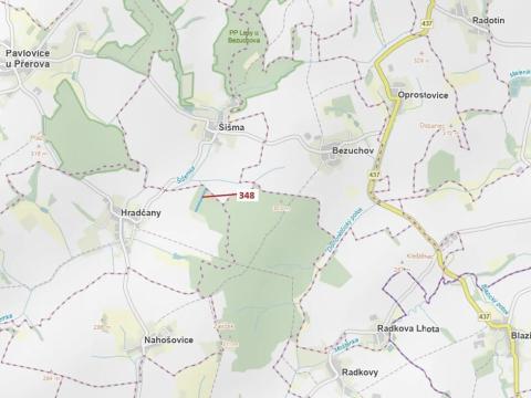 Dražba lesa, Hradčany-Kobeřice, 6360 m2