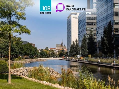 Pronájem kanceláře, Brno, Holandská, 1283 m2