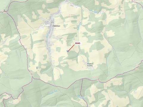 Dražba lesa, Zděchov, 2428 m2