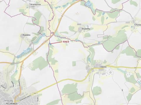 Dražba louky, Olešná, 3211 m2