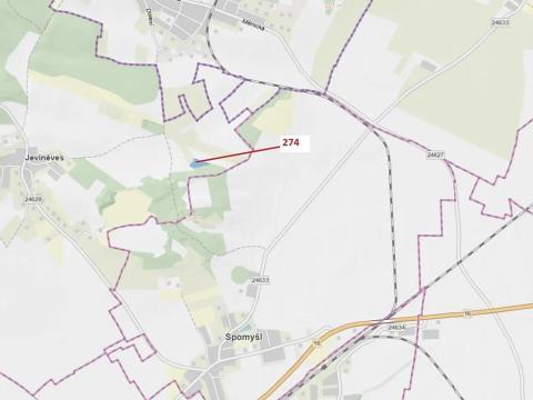 Dražba lesa, Jeviněves, 4557 m2