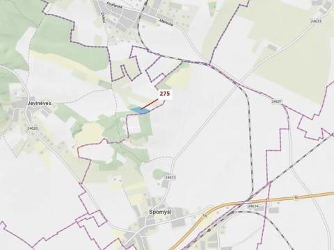 Dražba lesa, Jeviněves, 10319 m2