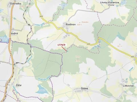 Dražba lesa, Žirovnice, 1388 m2