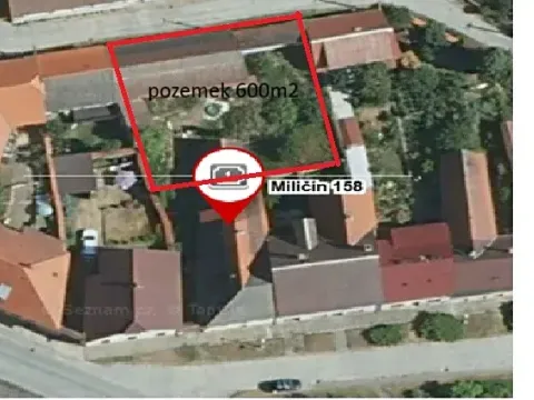 Prodej pozemku pro bydlení, Miličín, 600 m2