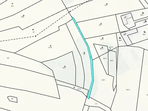 Dražba pozemku, Věšín, 293 m2