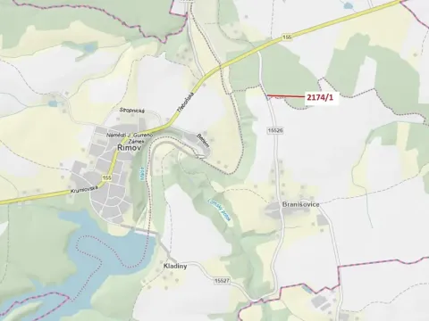 Dražba pozemku, Římov, 194 m2