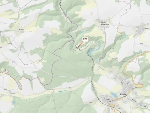 Dražba lesa, Plasy, 1287 m2