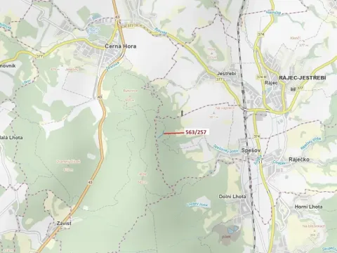 Dražba lesa, Spešov, 2643 m2