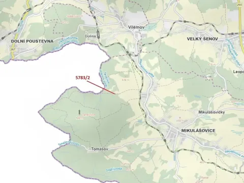 Dražba pozemku, Mikulášovice, 77 m2